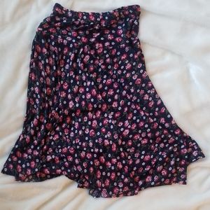 Flowy floral skirt